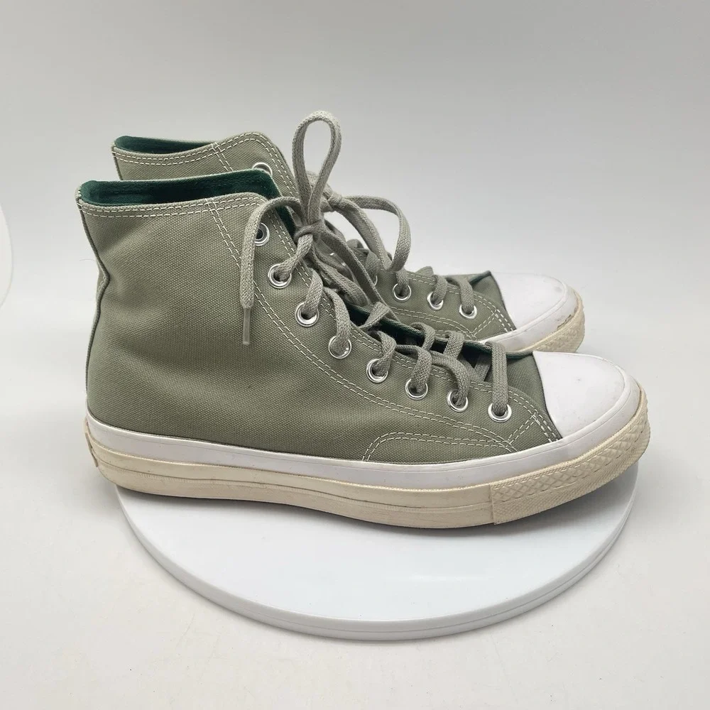 Converse Sneakers Womens 10 Chuck 70 Hi Desert‎ Regeneration Shoes Green A00726C